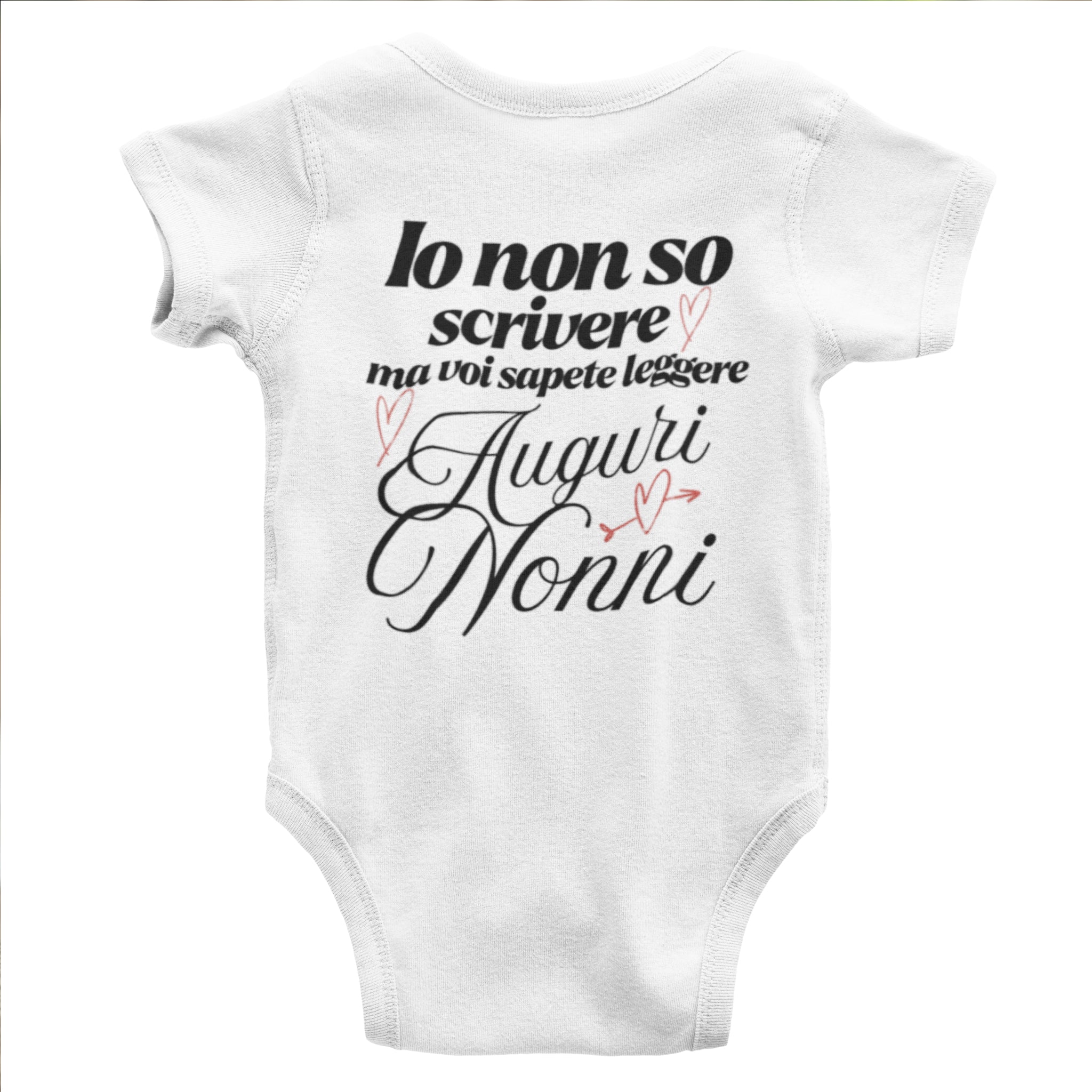 Bodino neonato Festa dei Nonni - Io non so scrivere ma voi sapete leggere