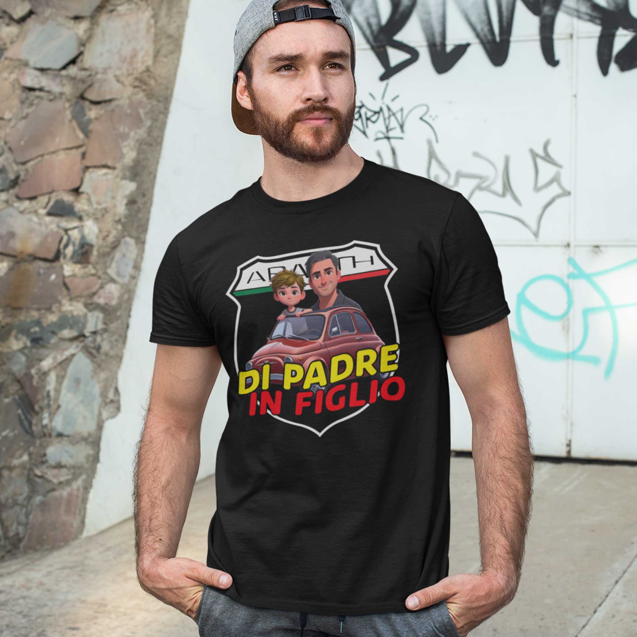 T-shirt Personalizzata "Di Padre in Figlio" – Abarth style