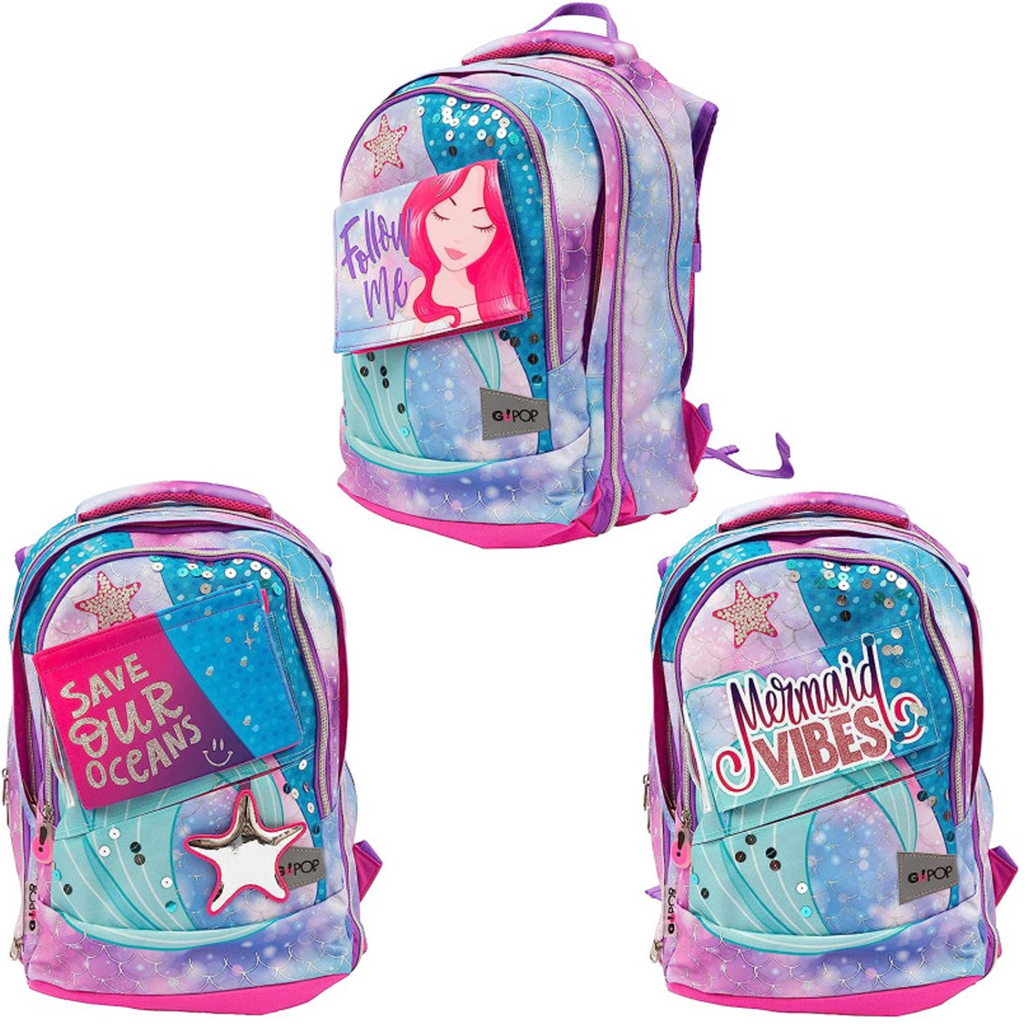 Zaino Estensibile Gopop Mermaid
