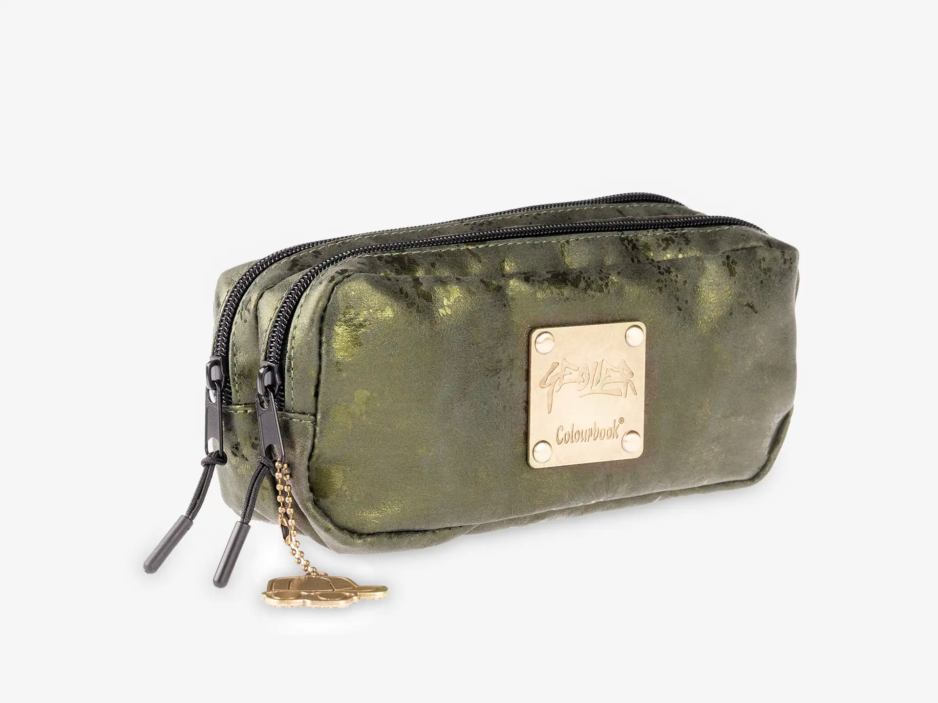 Astuccio due scomparti Green Quarz Geolier