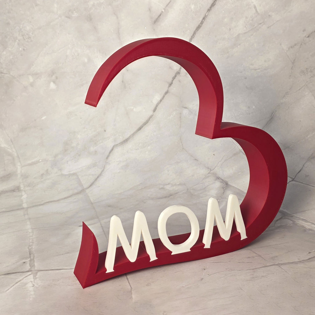 Decorazione 3D “MOM” – Cuore d’Amore