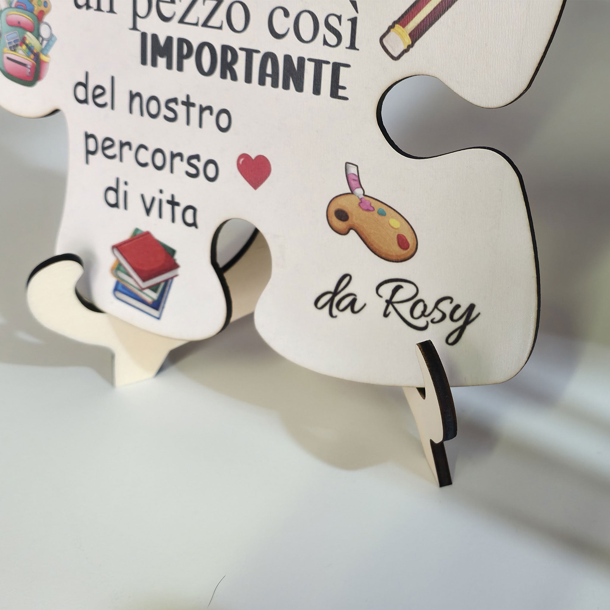 Targhetta Puzzle Personalizzata – Idea Regalo Maestra