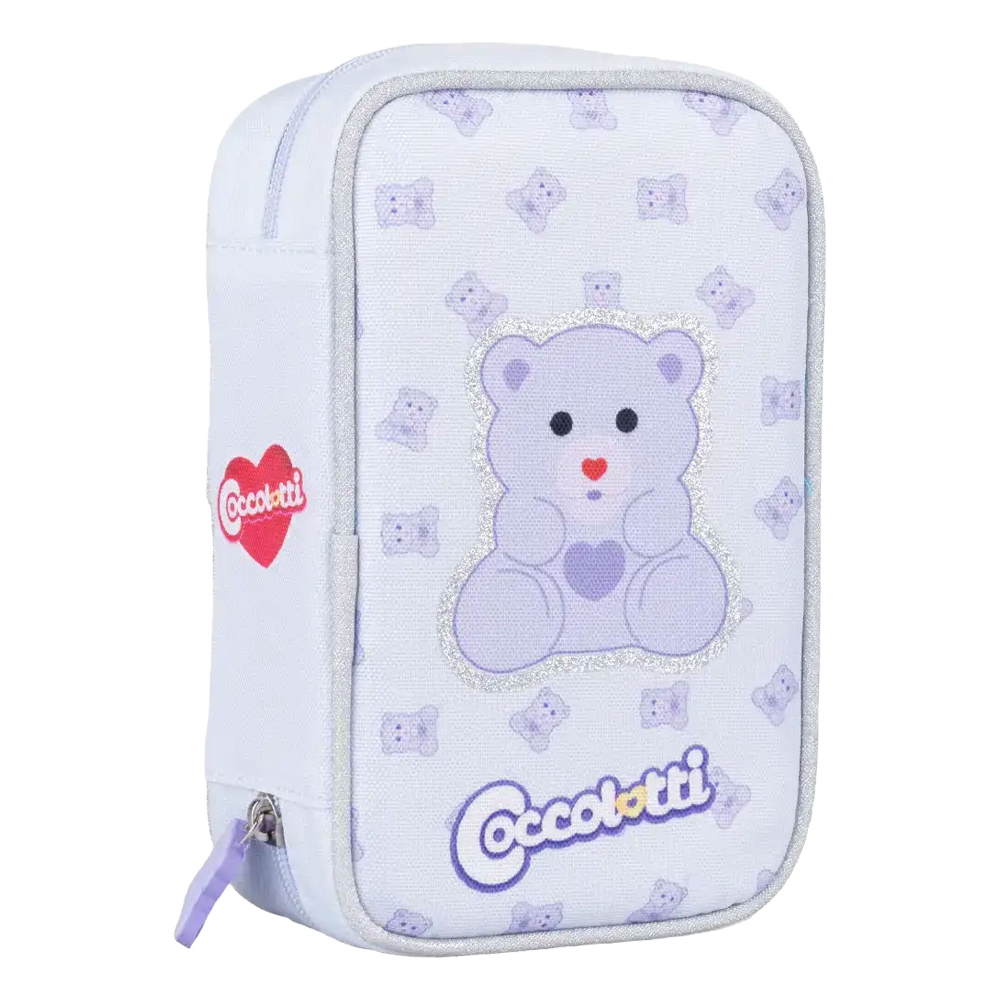 Astuccio 1 zip Coccolotti - Lilla