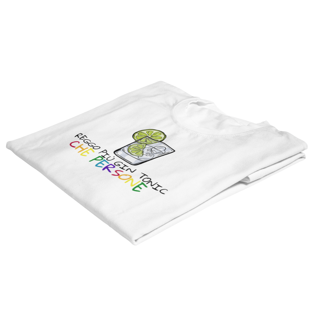 T-Shirt "Reggo più GinTonic che persone"