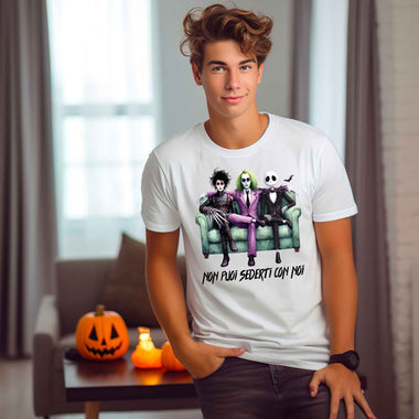 T-Shirt Hallowen Non puoi sederti con noi