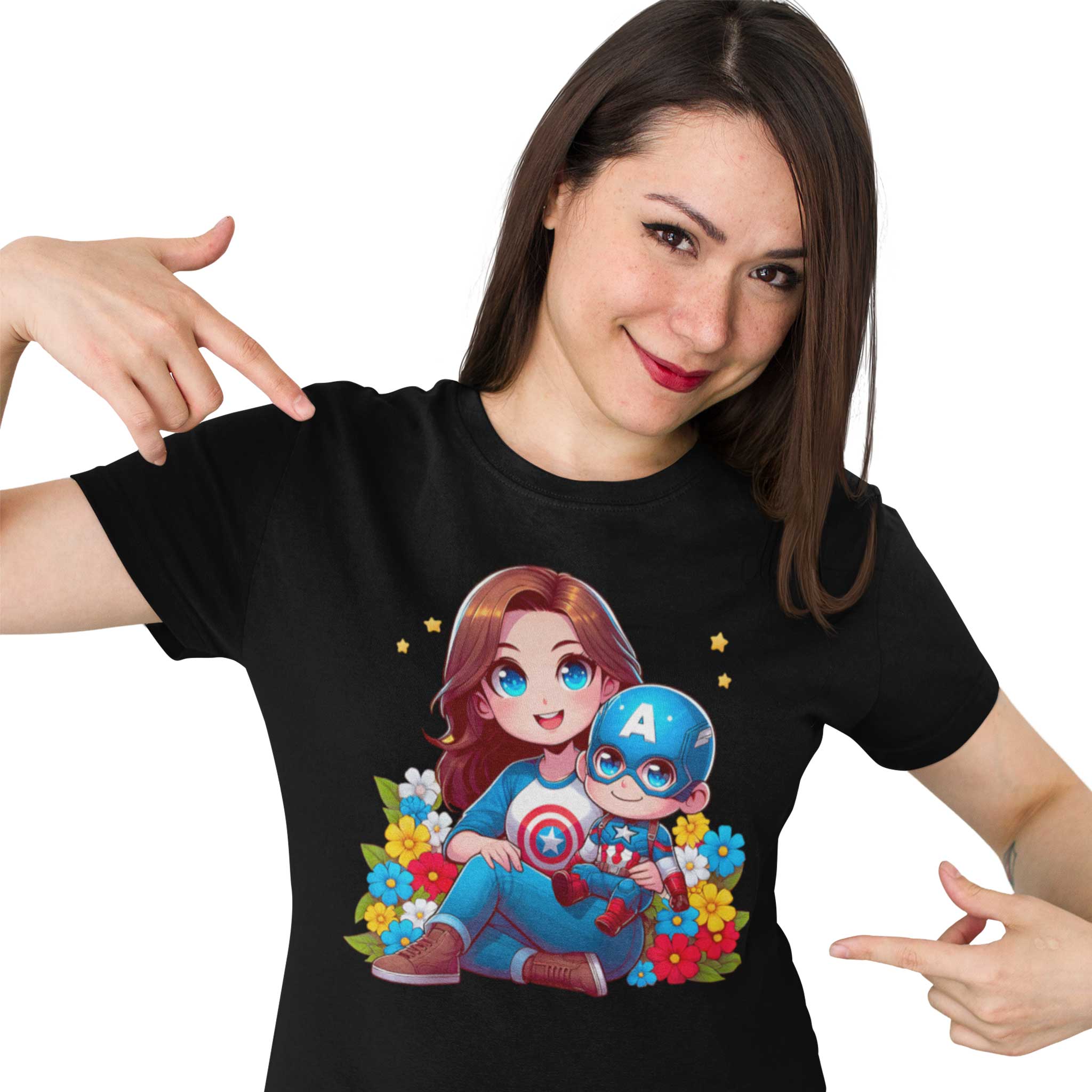 T-shirt "Mamma e Io - Supereroi