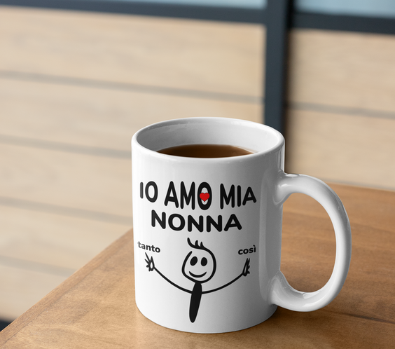 Tazza “Io amo mio nonna” ❤️