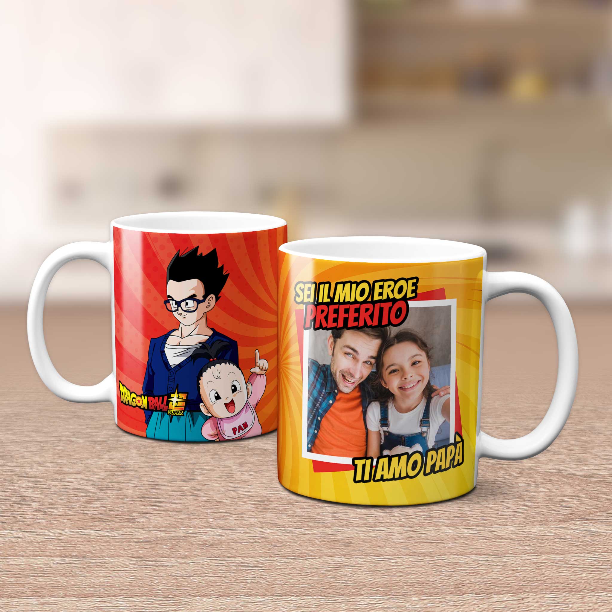 Tazza Personalizzata "Eroe Preferito" – Idea Regalo per Papà