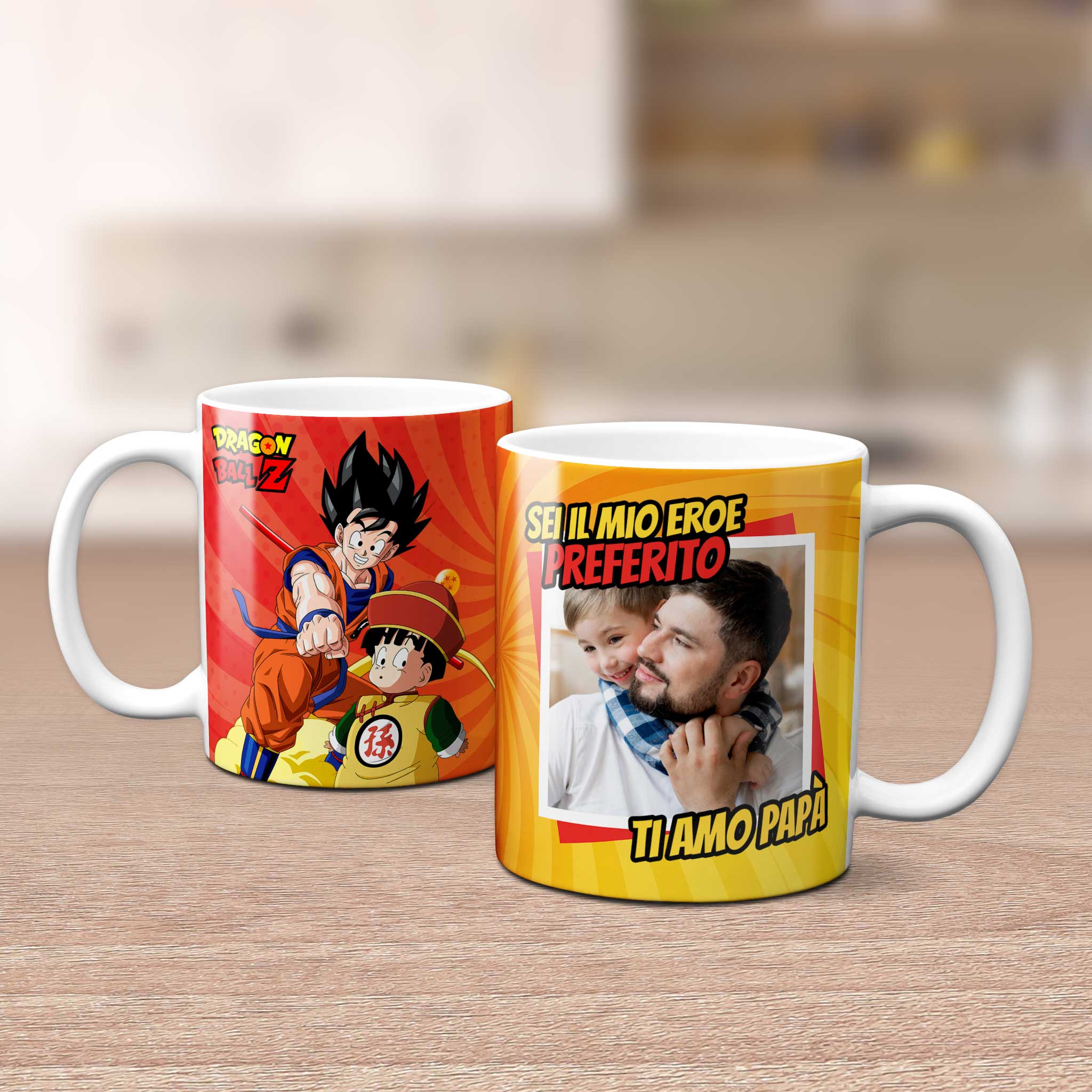 Tazza Personalizzata "Eroe Preferito" – Idea Regalo per Papà