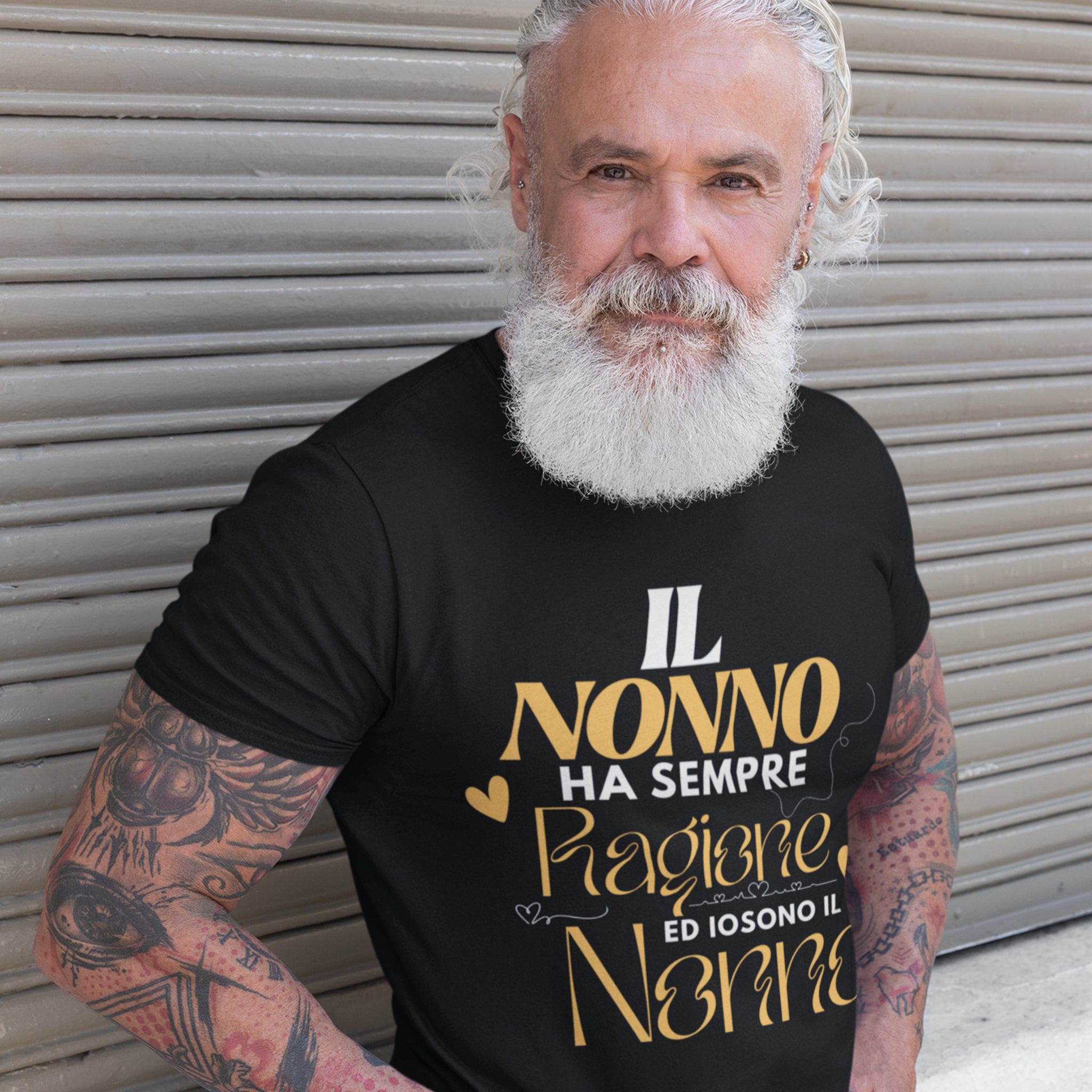 T-shirt Festa dei Nonni – “Il Nonno ha sempre ragione ed io sono il Nonno”