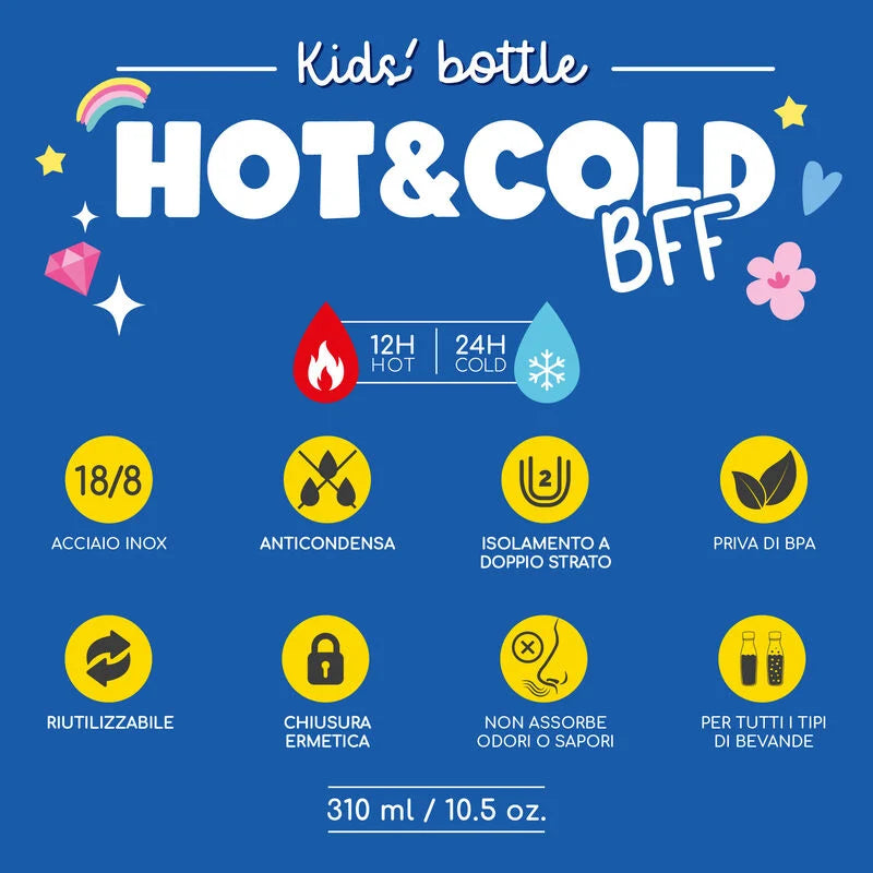 Borraccia Termica per Bambini - Hot&Cold BFF - UNICORN