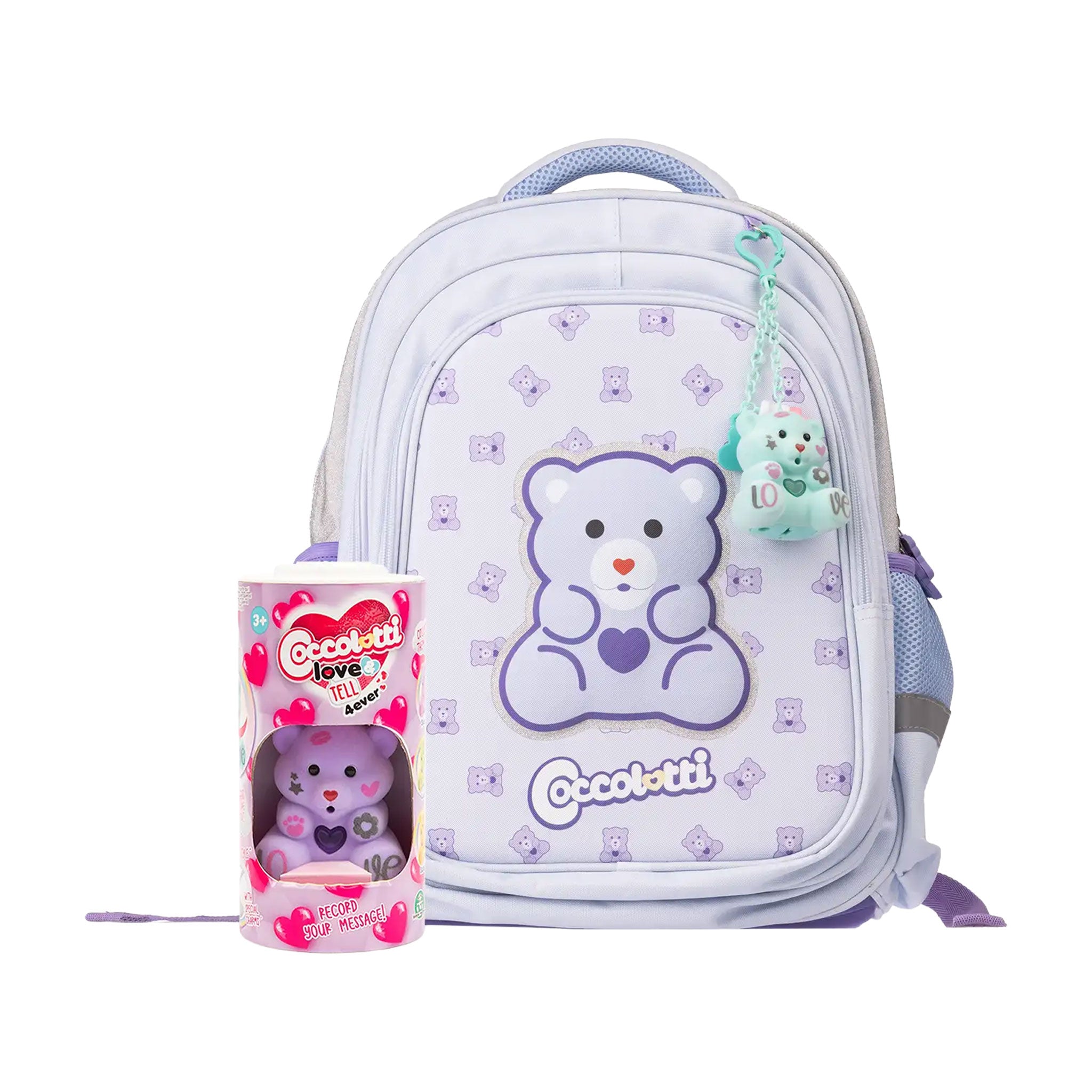 Zaino scuola Coccolotti Lilla con Coccolotto omaggio