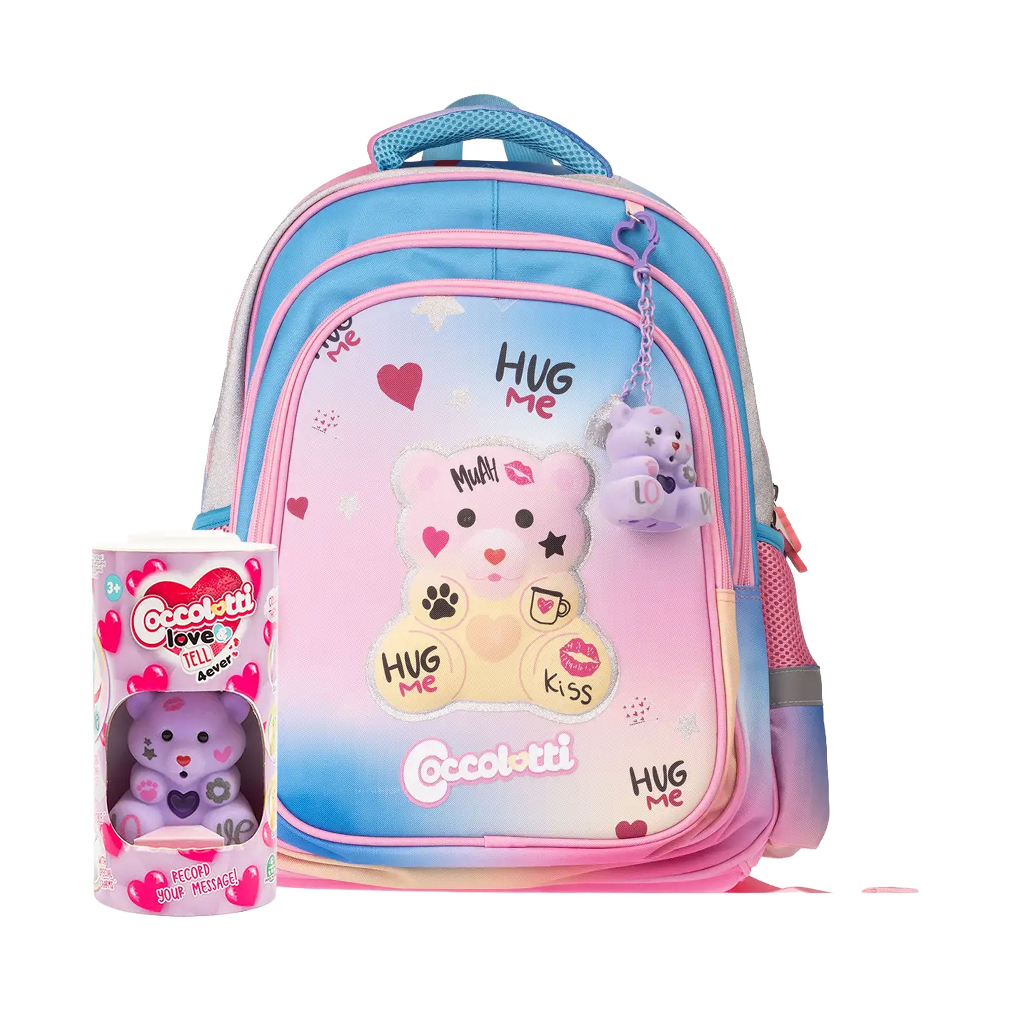 Zaino scuola Coccolotti Love Rosa con Coccolotto omaggio
