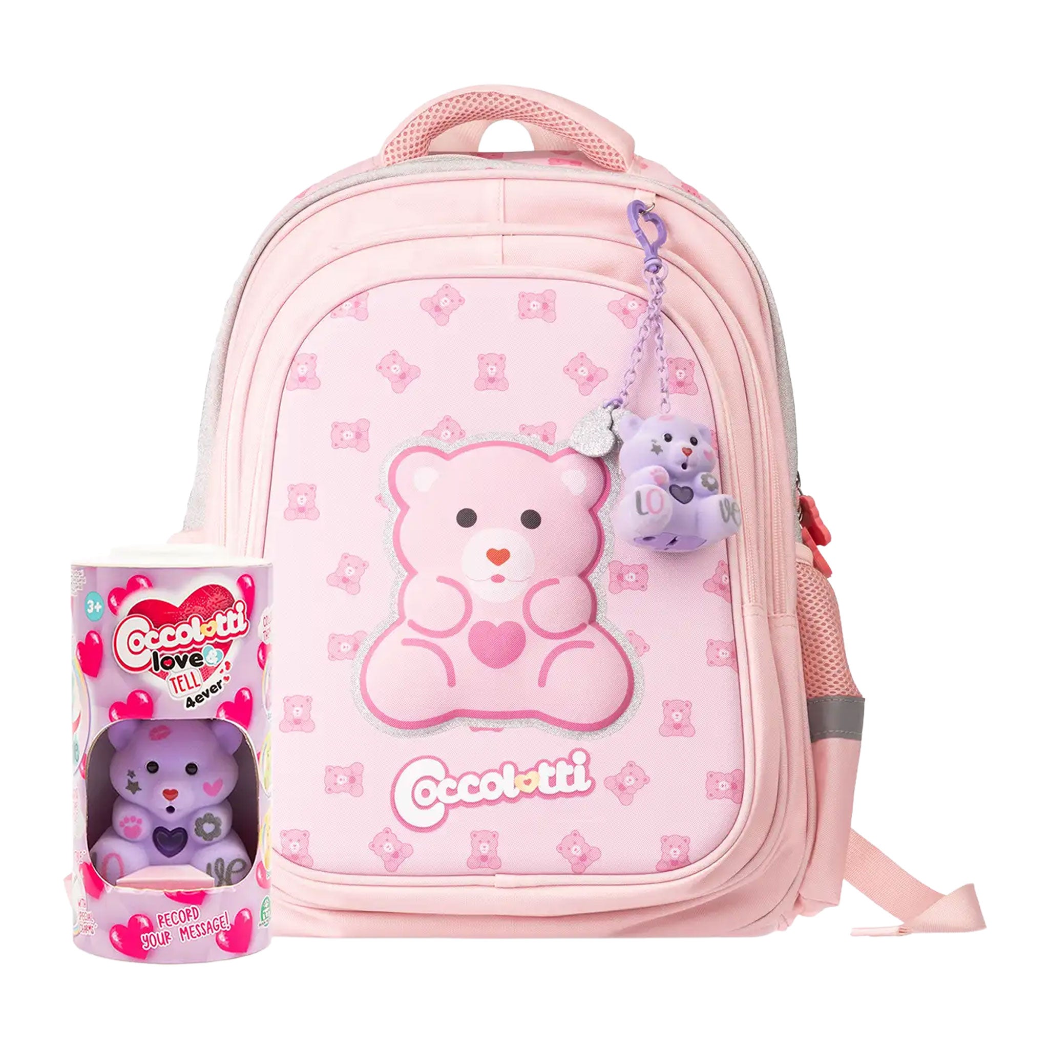 Zaino scuola Coccolotti Rosa con Coccolotto omaggio