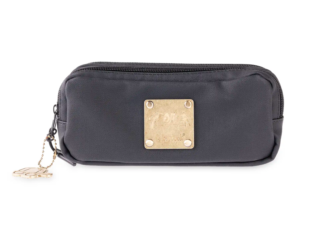 Astuccio due scomparti Black Rubber Geolier