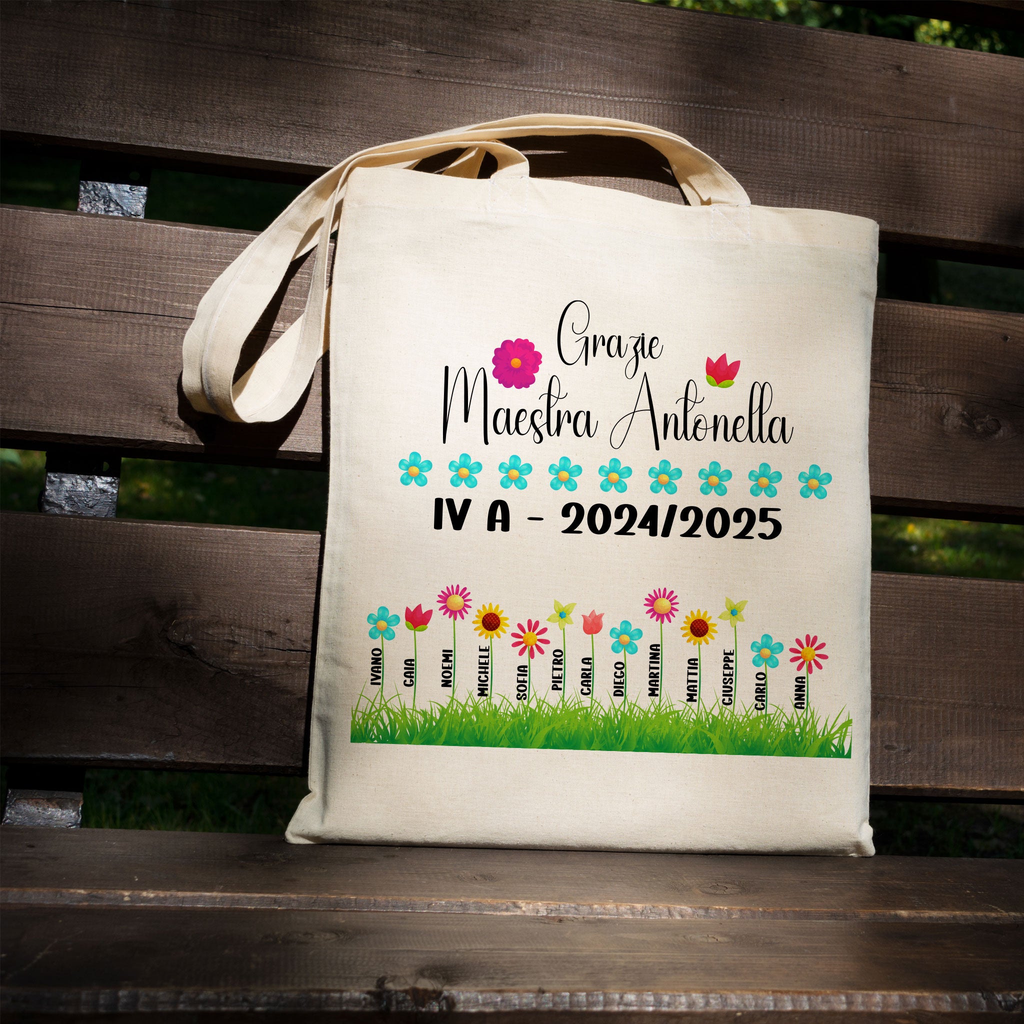 Borsa Personalizzata per Maestra – Fine Anno Scolastico