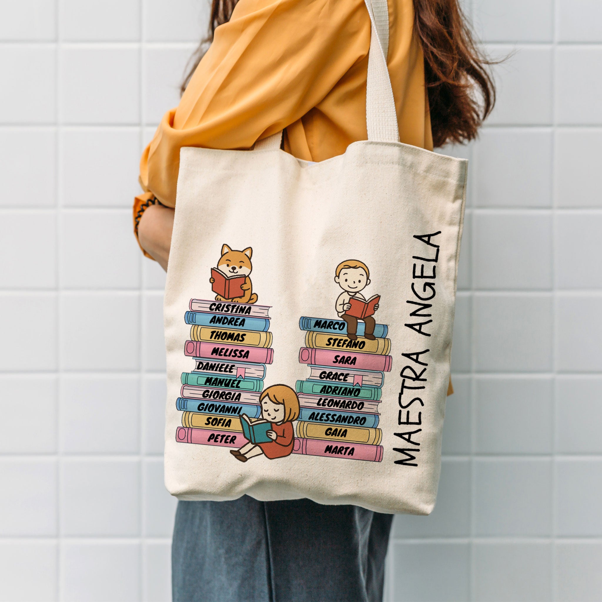 Borsa Personalizzata con nome – Idea Regalo Fine Anno Scolastico