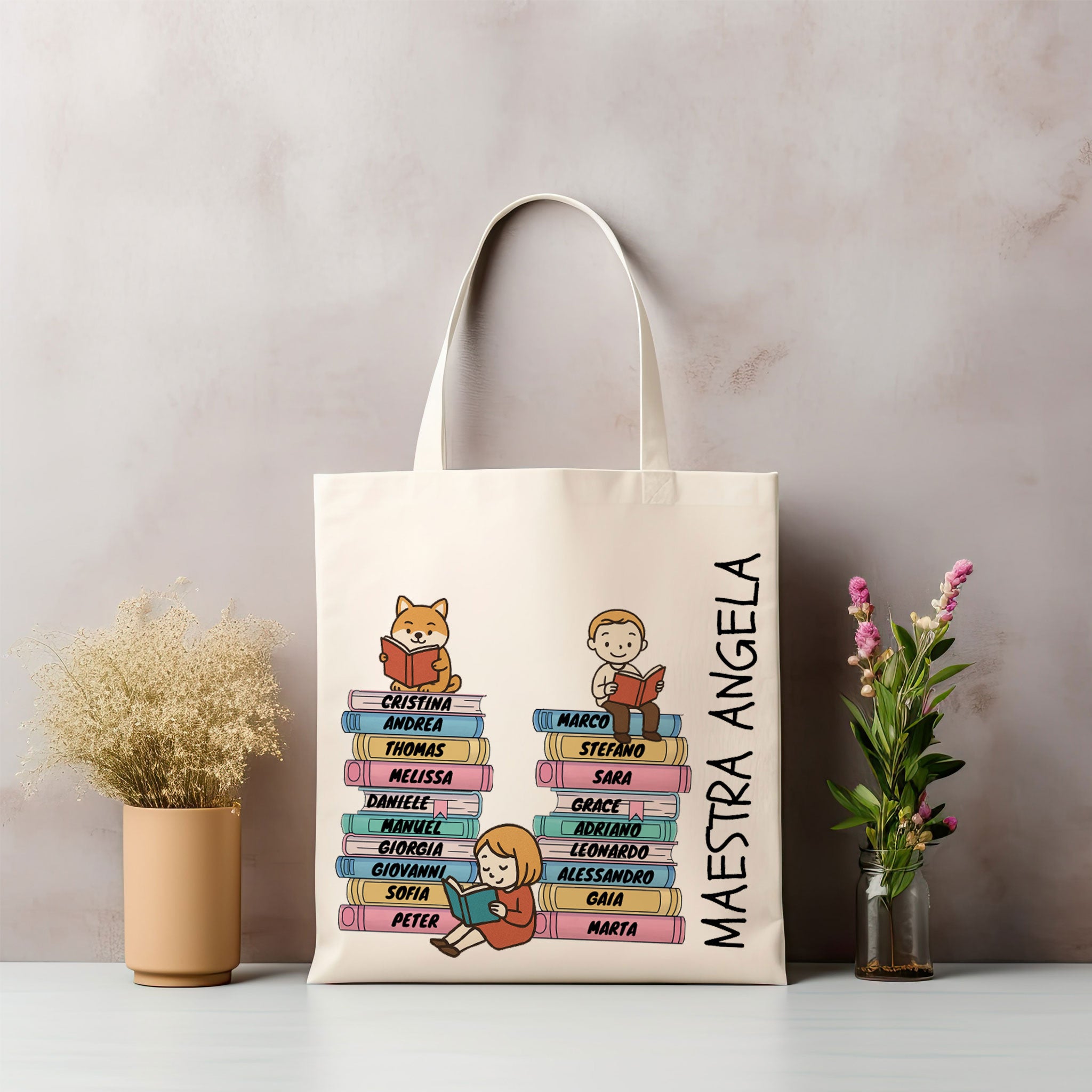 Borsa Personalizzata con nome – Idea Regalo Fine Anno Scolastico