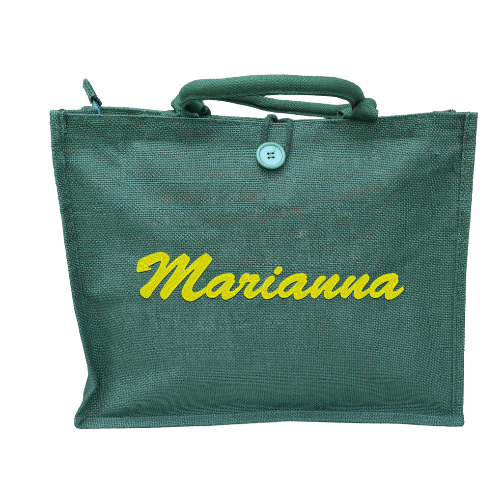 Borsa Mare in Juta Personalizzata con Nome