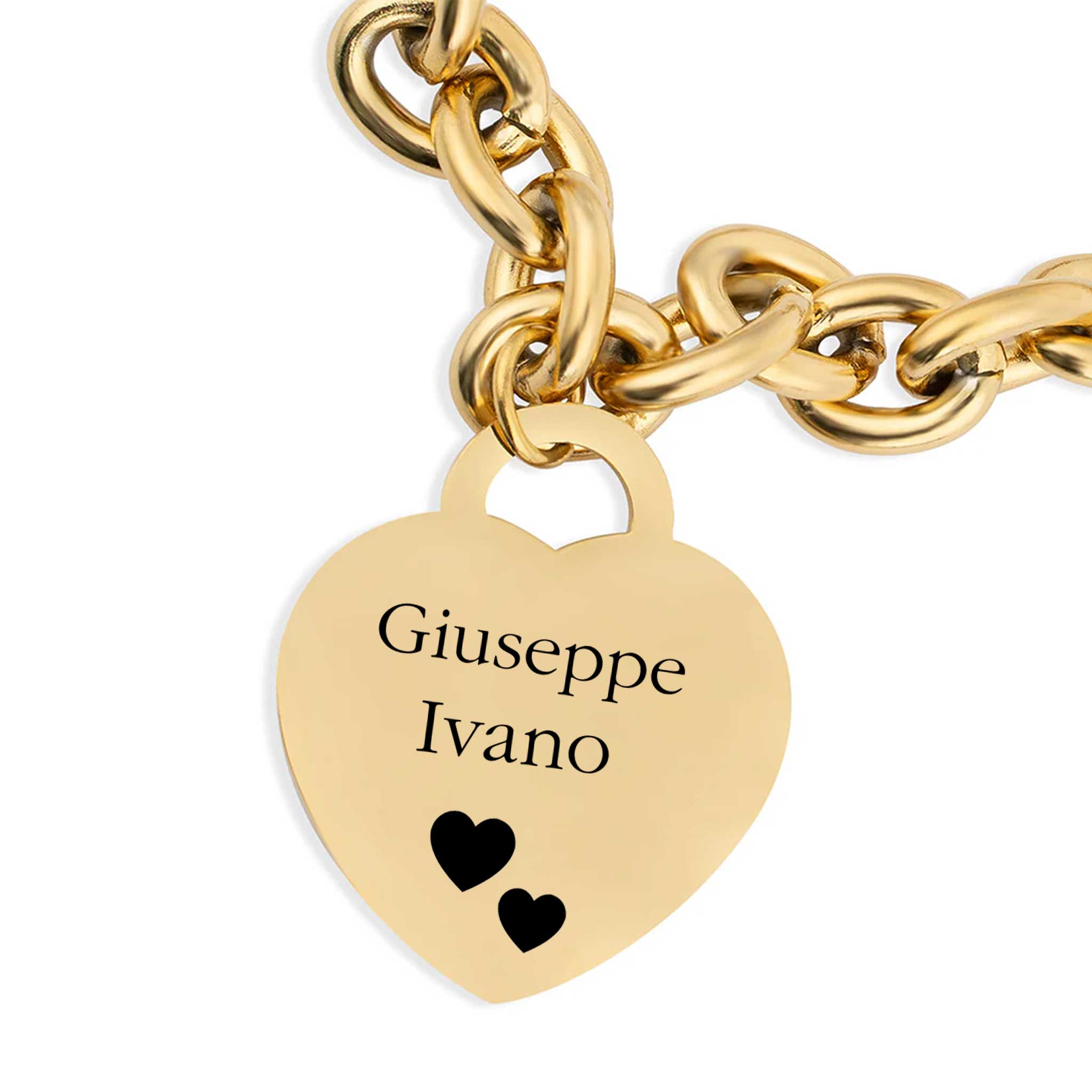 Bracciale con Ciondolo a Cuore – Personalizzabile 💖