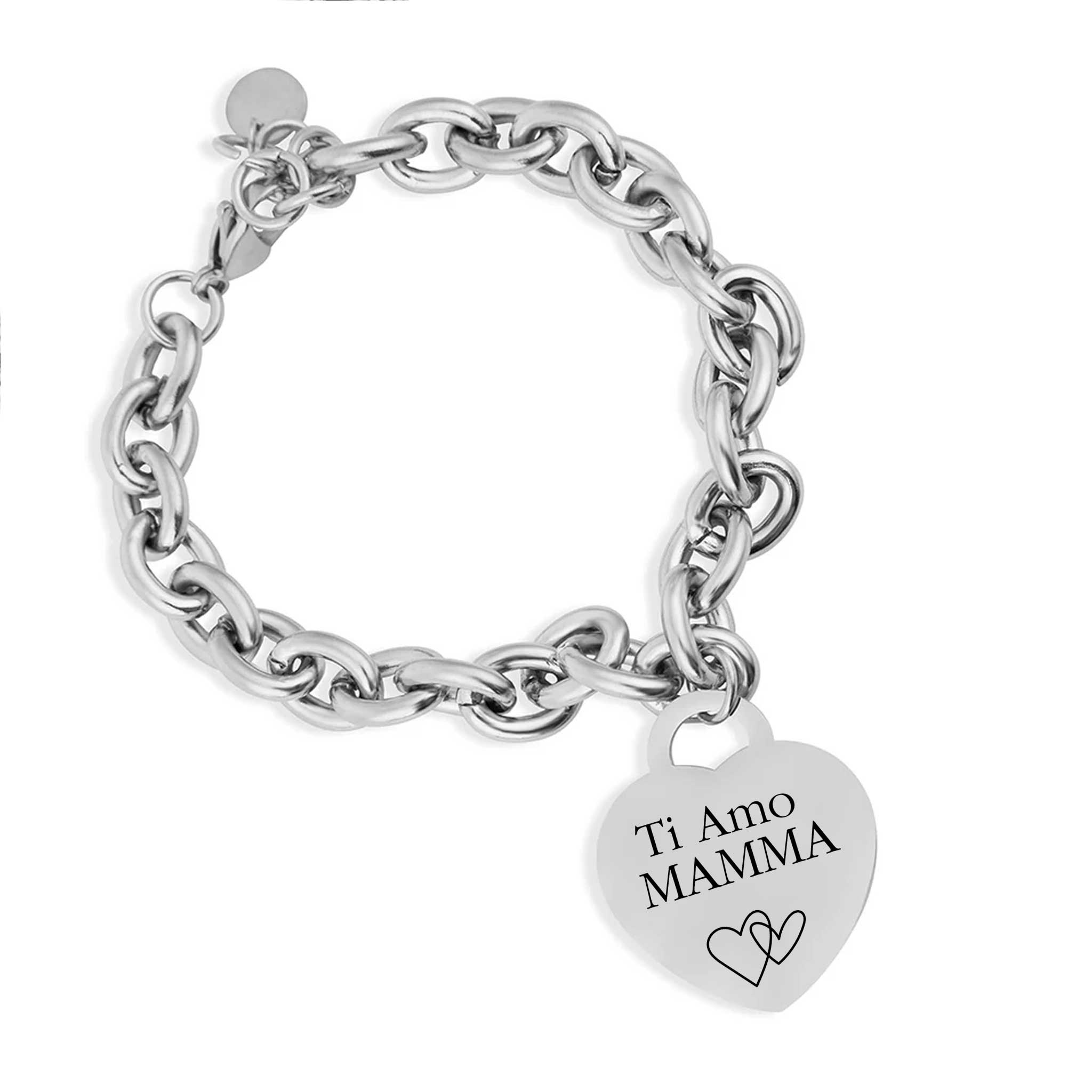 Bracciale con Ciondolo a Cuore – Personalizzabile 💖
