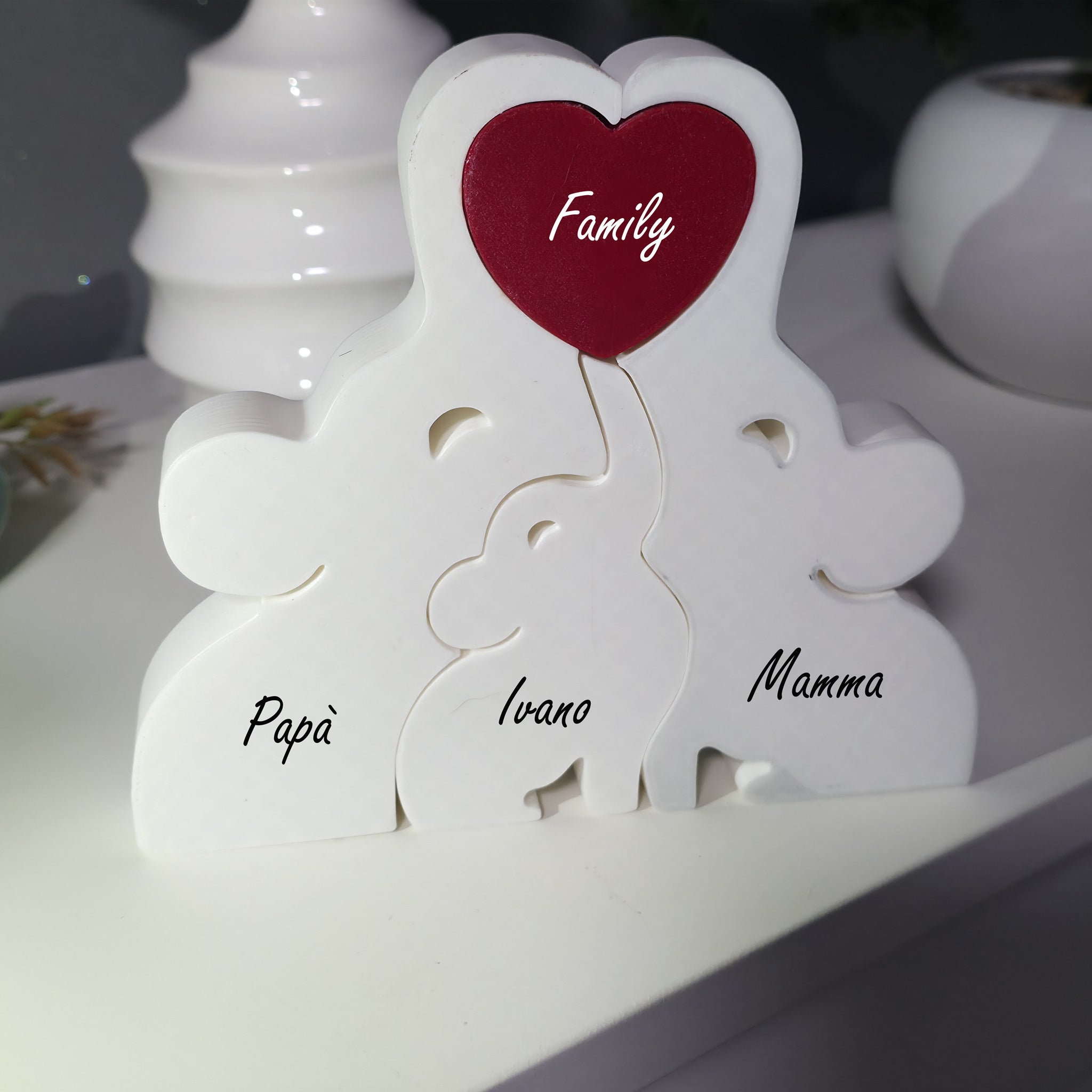 Elefantini Personalizzati – Un Abbraccio di Famiglia in Miniatura