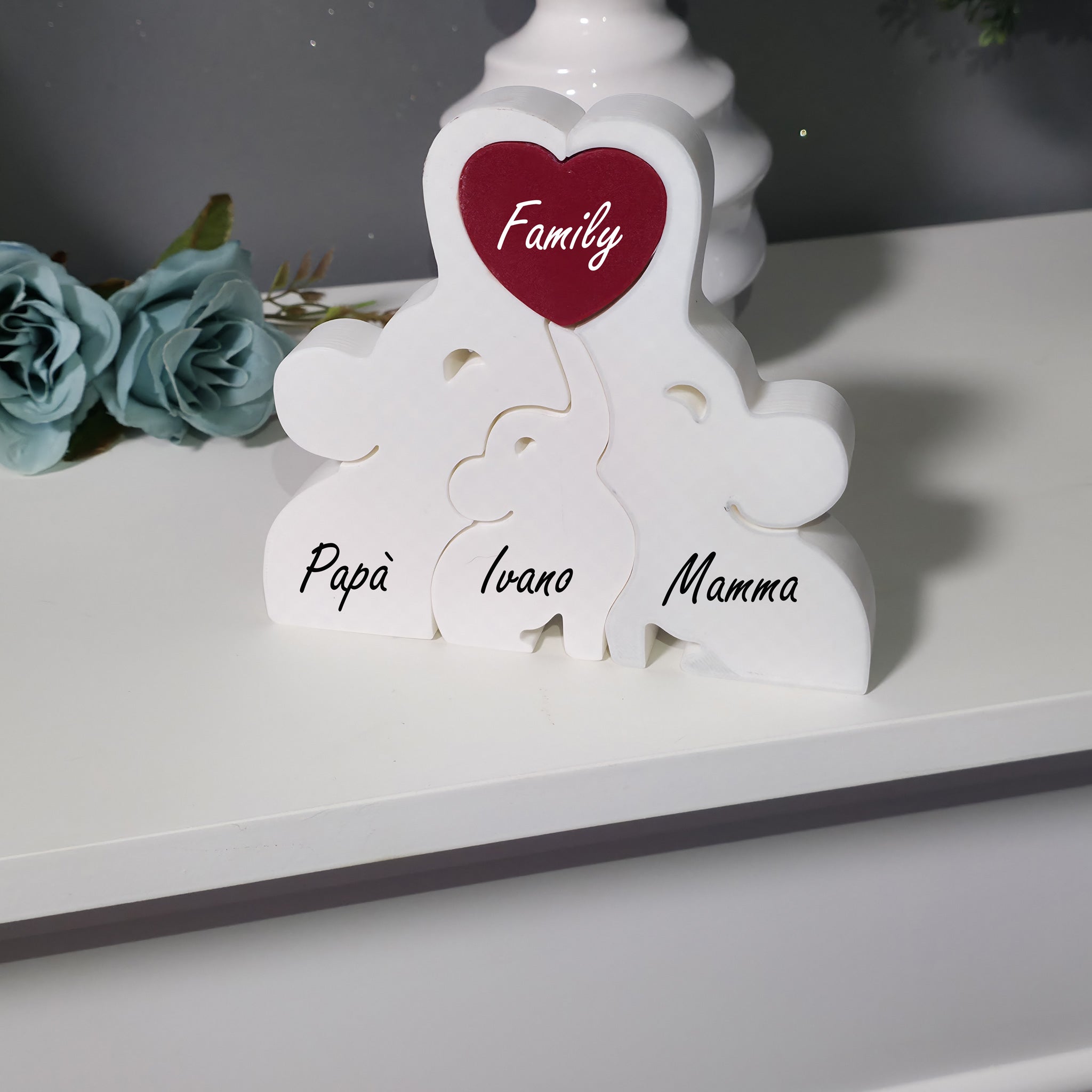Elefantini Personalizzati – Un Abbraccio di Famiglia in Miniatura