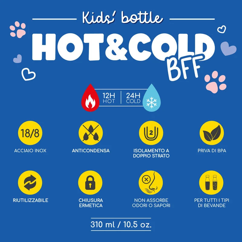 Borraccia Termica per Bambini - Hot&Cold BFF - KITTY