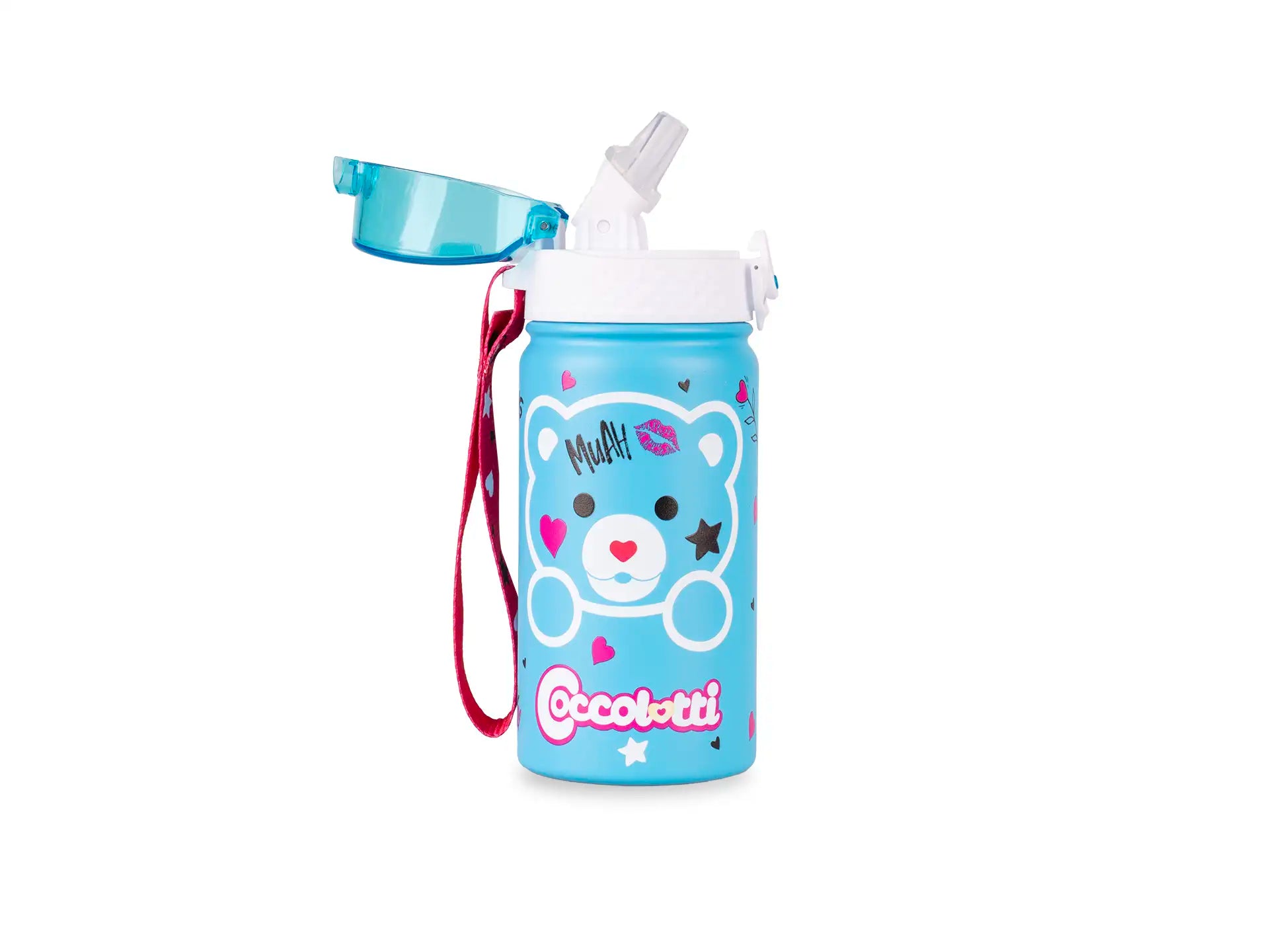 Borraccia termica 400ml Coccolotti Love&Tell Azzurro
