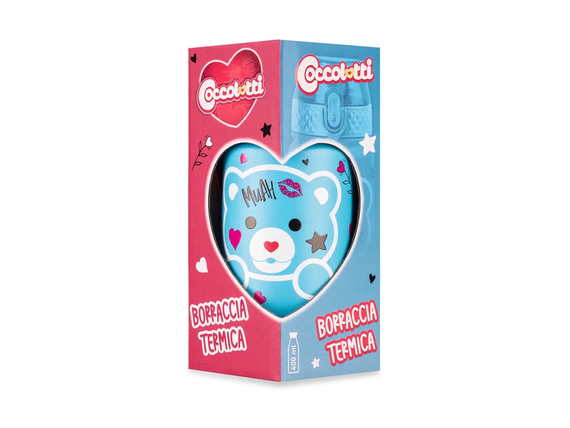 Borraccia termica 400ml Coccolotti Love&Tell Azzurro