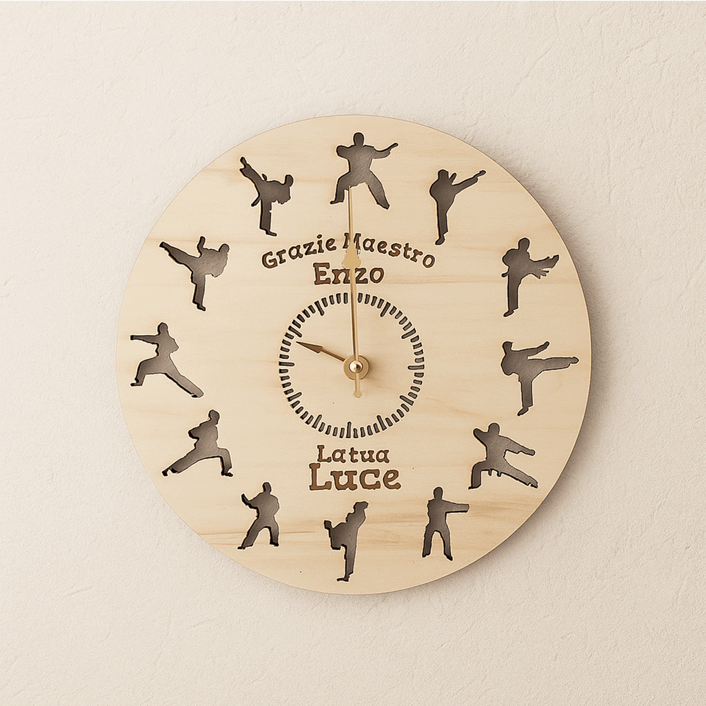 Orologio da Parete Personalizzato – Regalo Maestro di Karate