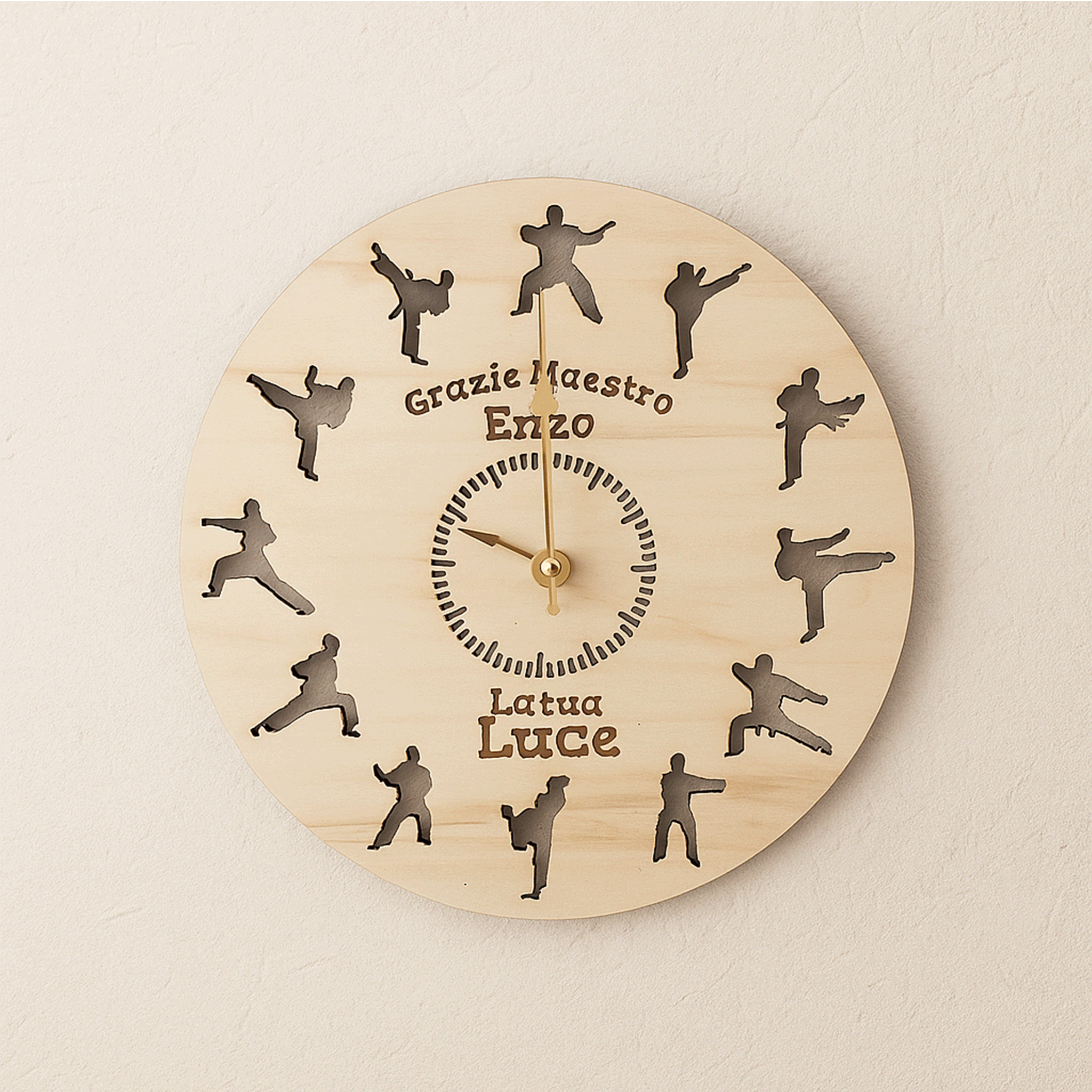 Orologio da Parete Personalizzato – Regalo Maestro di Karate