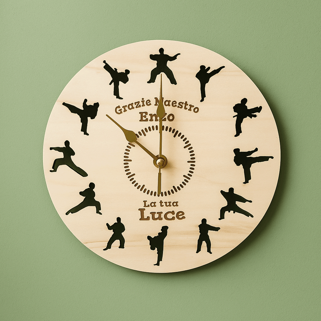 Orologio da Parete Personalizzato – Regalo Maestro di Karate