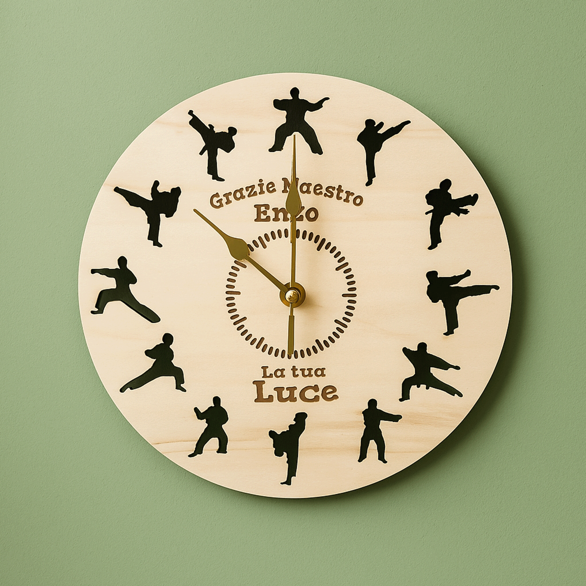 Orologio da Parete Personalizzato – Regalo Maestro di Karate