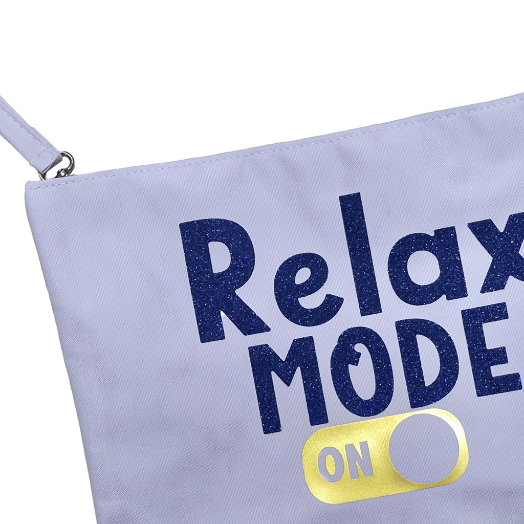 Pochette "Relax Mode ON" – Vivi il tuo momento di relax con stile!