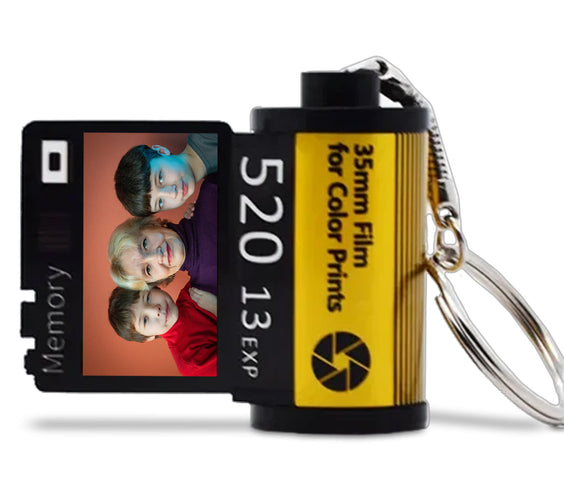 Portachiavi rullino fotografico personalizzato con foto – Idea regalo Festa dei Nonni