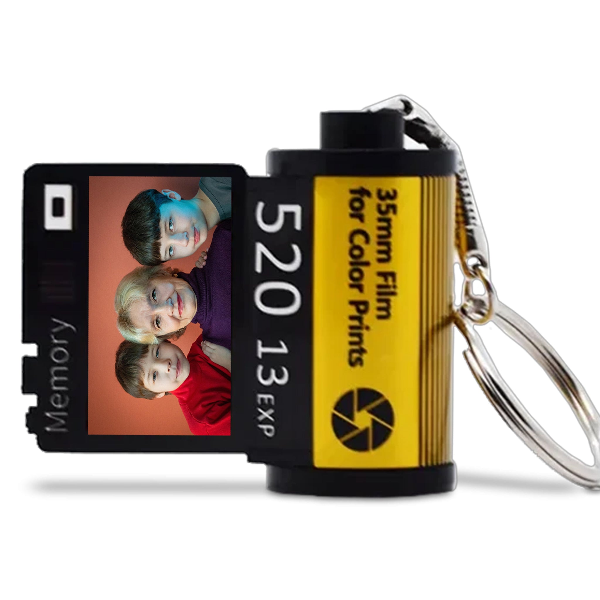 Portachiavi rullino fotografico personalizzato con foto – Idea regalo Festa dei Nonni