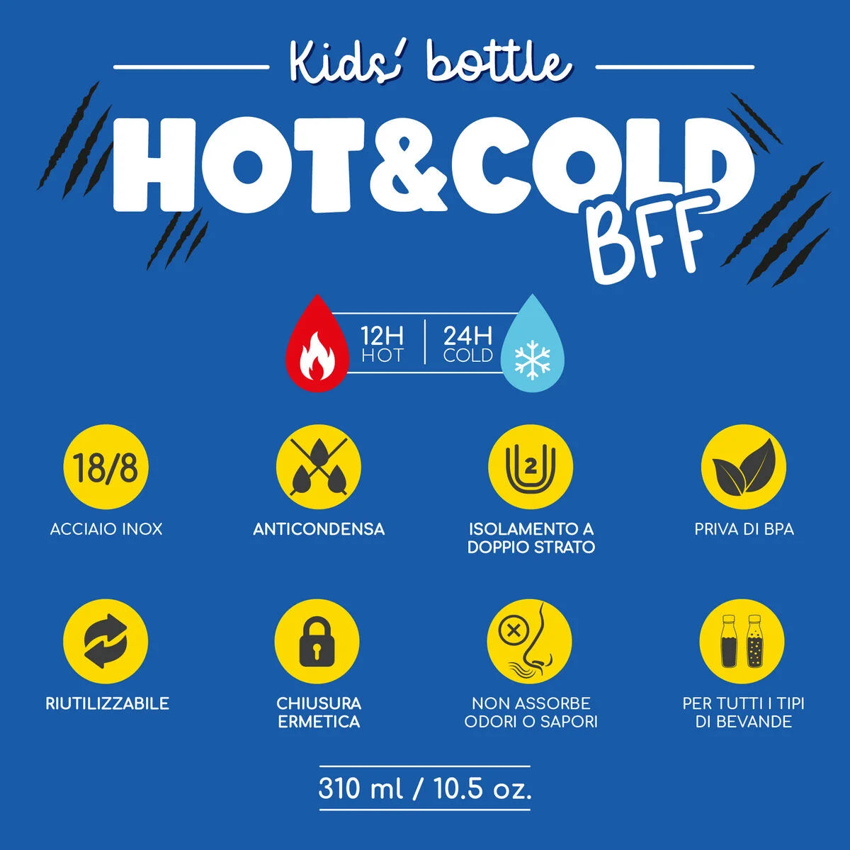 Borraccia Termica per Bambini - Hot&Cold BFF - TIGER